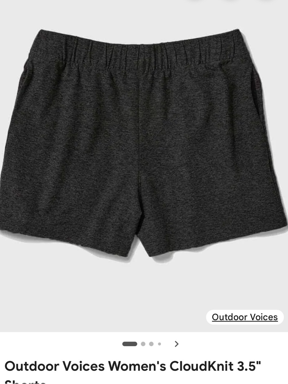 Outdoor Voices Women's CloudKnit 3.5" Shorts